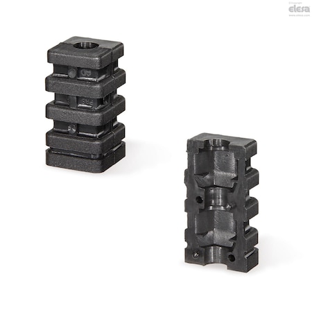 Elesa Square tube expander connectors, STE.35x2.0-M10 STE